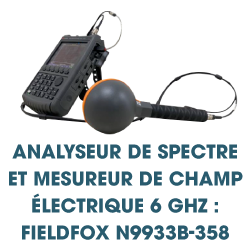 Analyseur de spectre et mesureur de champ électrique 6 GHz : Fieldfox N9933B-358